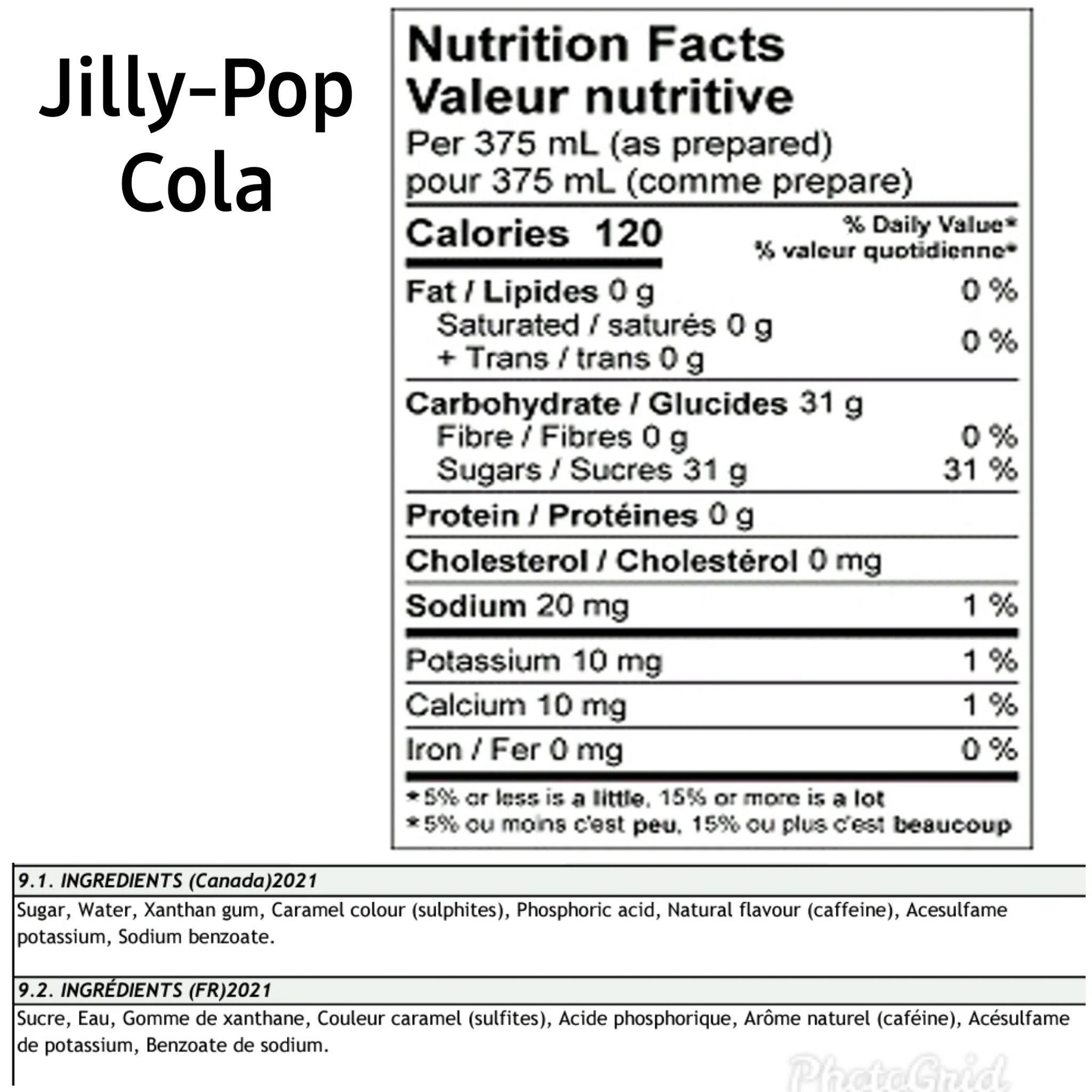 Jilly-Pop Cola Syrup - Image 3